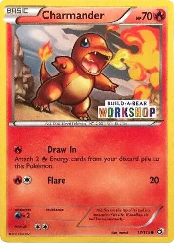 Charmander - 17/113 Build-A-Bear Workshop Exclusive #017/113 Pokémon card from Miscellaneous Cards & Products
