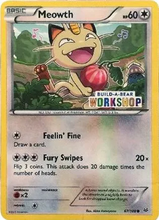 Meowth - 67/108 Build-A-Bear Workshop Exclusive #067/108 Pokémon card from Miscellaneous Cards & Products