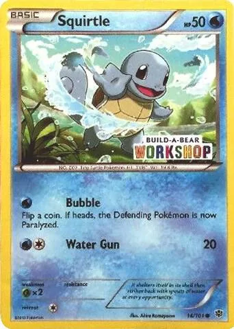 Squirtle - 14/101 Build-A-Bear Workshop Exclusive #014/101 Pokémon card from Miscellaneous Cards & Products
