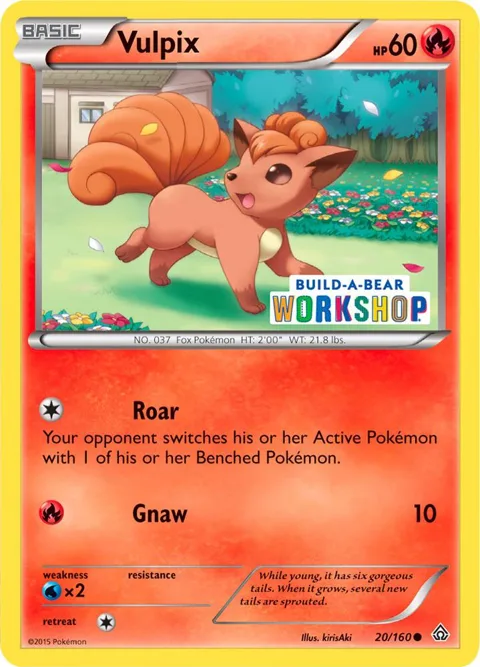 Vulpix - 20/160 Build-A-Bear Workshop Exclusive #020/160 Pokémon card from Miscellaneous Cards & Products