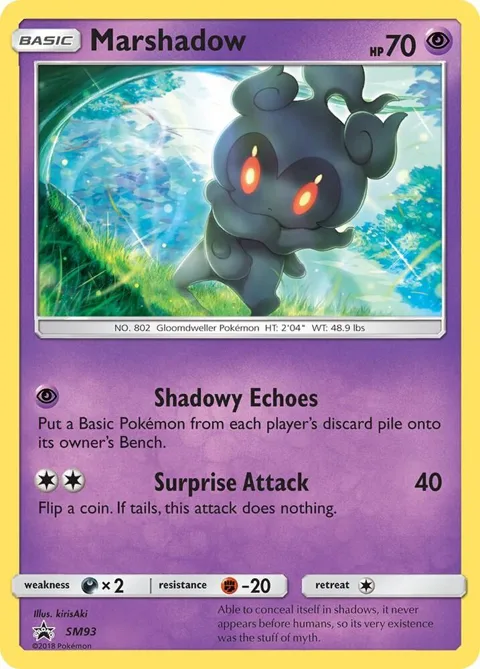 Marshadow #SM93 Holofoil Pokémon card from SM Promos