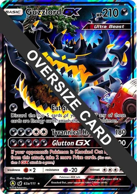 Guzzlord GX - 63a/111 #063a/111 Holofoil Pokémon card from Jumbo Cards