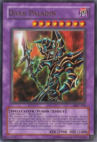 Dark Paladin Reprint Artwork MFC-105 Yu-Gi-Oh card from Magician's Force