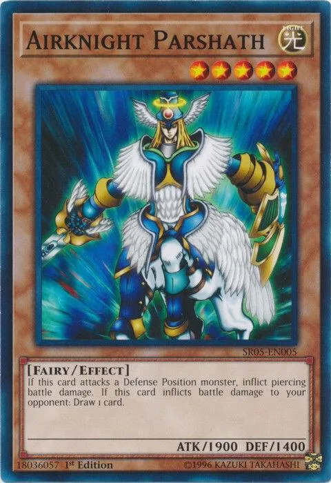 Airknight Parshath SR05-EN005 Yu-Gi-Oh card from Structure Deck: Wave of Light