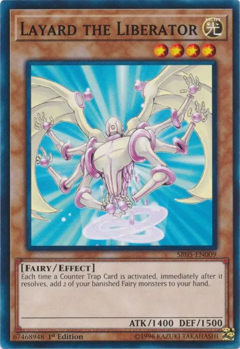 Layard the Liberator SR05-EN009 Yu-Gi-Oh card from Structure Deck: Wave of Light