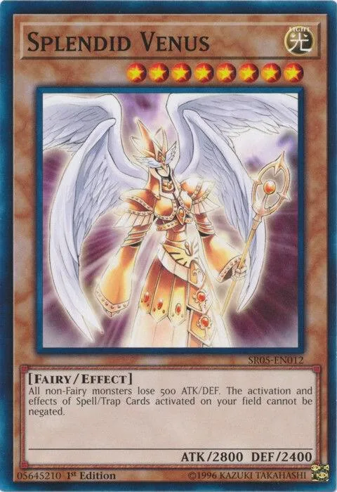 Splendid Venus SR05-EN012 Yu-Gi-Oh card from Structure Deck: Wave of Light