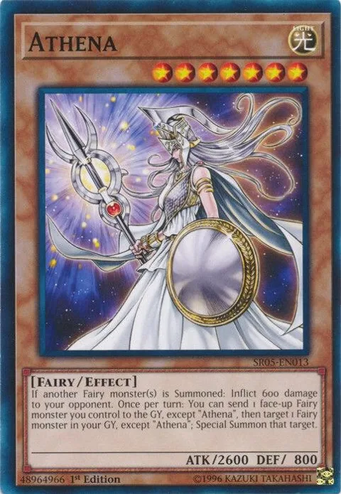 Athena SR05-EN013 Yu-Gi-Oh card from Structure Deck: Wave of Light