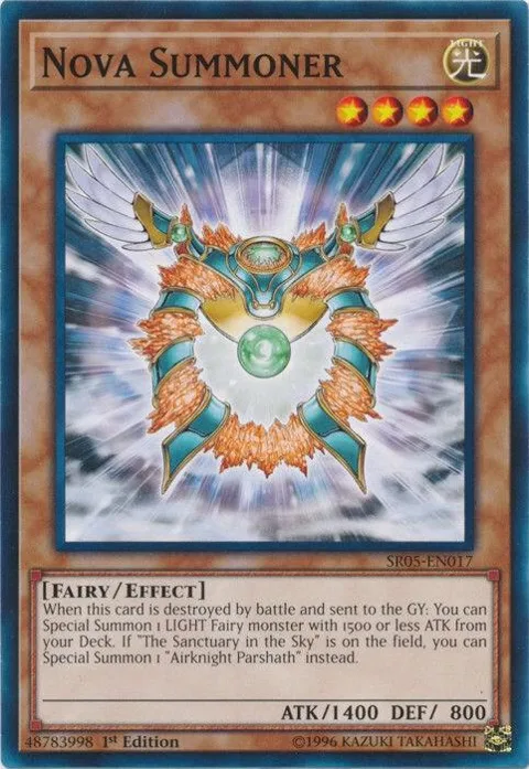 Nova Summoner SR05-EN017 Yu-Gi-Oh card from Structure Deck: Wave of Light