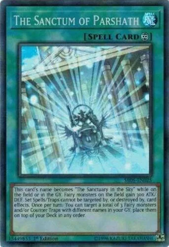 The Sanctum of Parshath SR05-EN025 Yu-Gi-Oh card from Structure Deck: Wave of Light