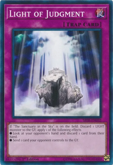 Light of Judgment SR05-EN032 Yu-Gi-Oh card from Structure Deck: Wave of Light