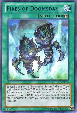 Fires of Doomsday Blue DL15-EN014 Yu-Gi-Oh card from Duelist League Promo