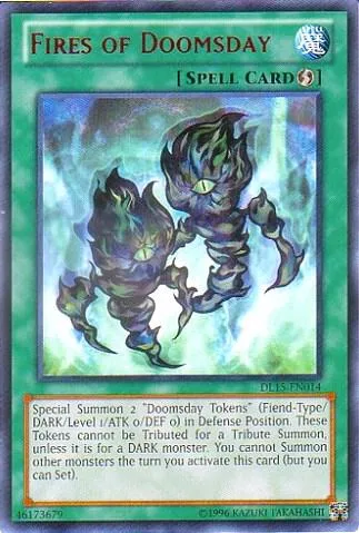 Fires of Doomsday Red DL15-EN014 Yu-Gi-Oh card from Duelist League Promo