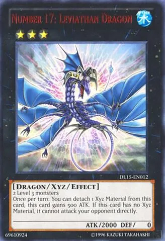 Number 17: Leviathan Dragon Red DL15-EN012 Yu-Gi-Oh card from Duelist League Promo