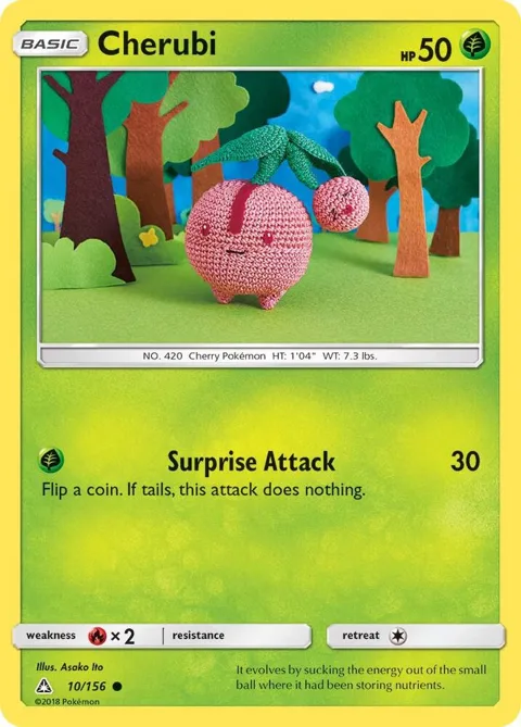 Cherubi #10/156 Pokémon card from SM - Ultra Prism