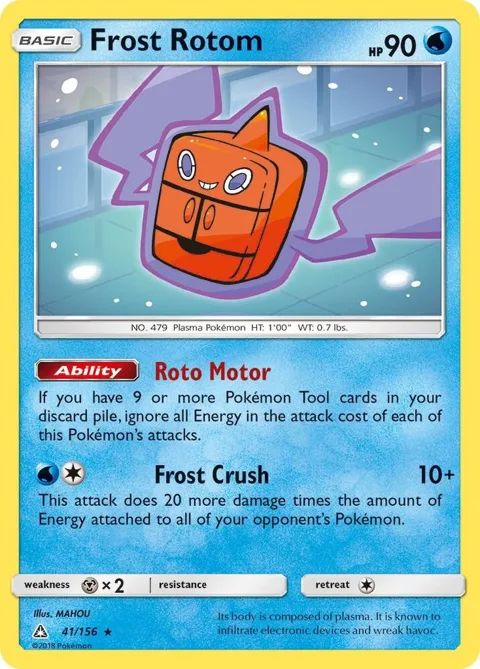 Frost Rotom #41/156 Pokémon card from SM - Ultra Prism
