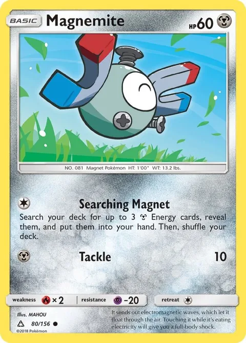 Magnemite 80 #80/156 Pokémon card from SM - Ultra Prism