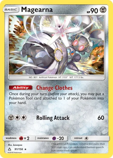 Magearna #91/156 Pokémon card from SM - Ultra Prism