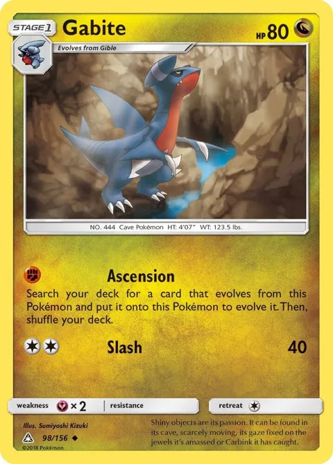 Gabite #98/156 Pokémon card from SM - Ultra Prism