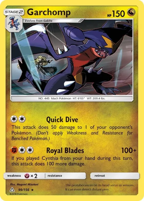 Garchomp #99/156 Pokémon card from SM - Ultra Prism