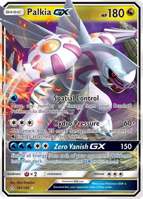 Palkia GX #101/156 Holofoil Pokémon card from SM - Ultra Prism