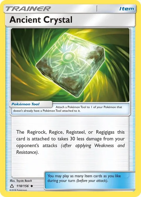 Ancient Crystal #118/156 Pokémon card from SM - Ultra Prism