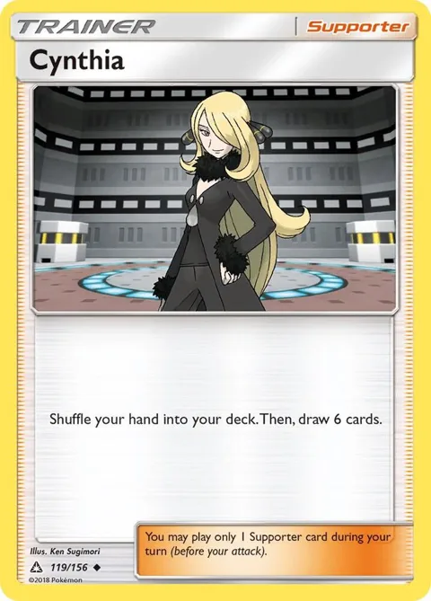 Cynthia #119/156 Pokémon card from SM - Ultra Prism