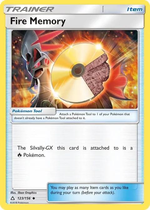 Fire Memory #123/156 Pokémon card from SM - Ultra Prism