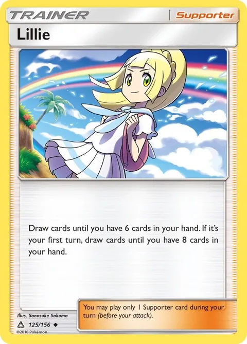 Lillie #125/156 Pokémon card from SM - Ultra Prism