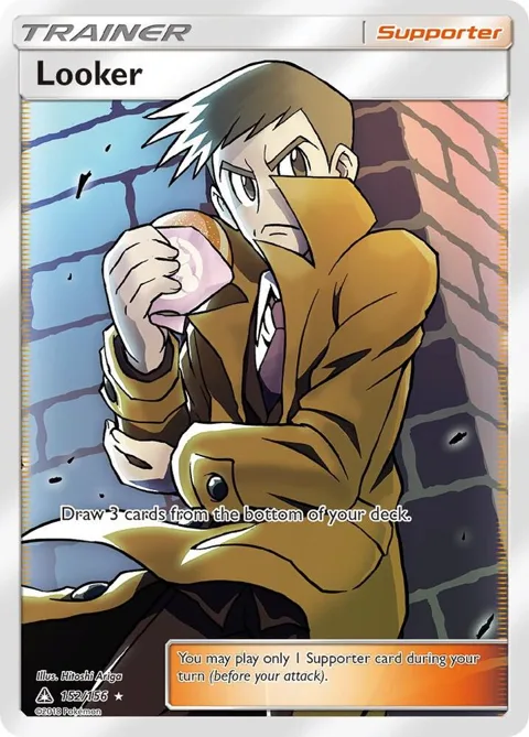 Looker Full Art #152/156 Holofoil Pokémon card from SM - Ultra Prism