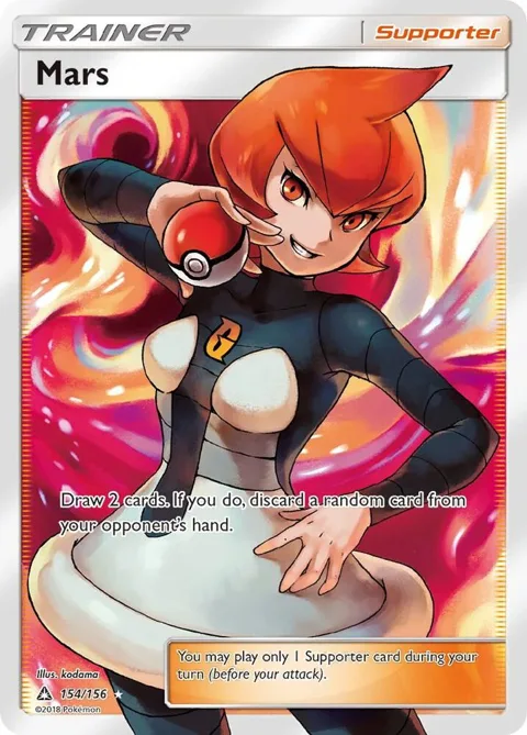 Mars Full Art #154/156 Holofoil Pokémon card from SM - Ultra Prism