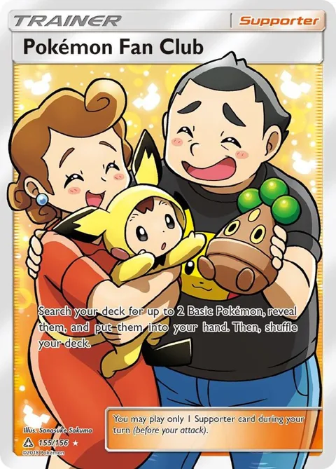 Pokemon Fan Club Full Art #155/156 Holofoil Pokémon card from SM - Ultra Prism