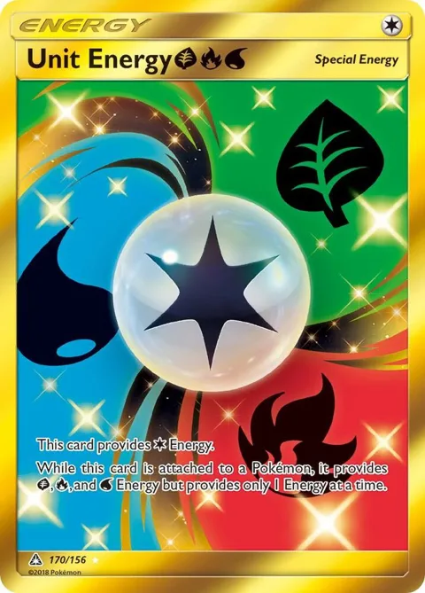 Unit Energy GRW Secret Rare #170/156 Holofoil Pokémon card from SM - Ultra Prism