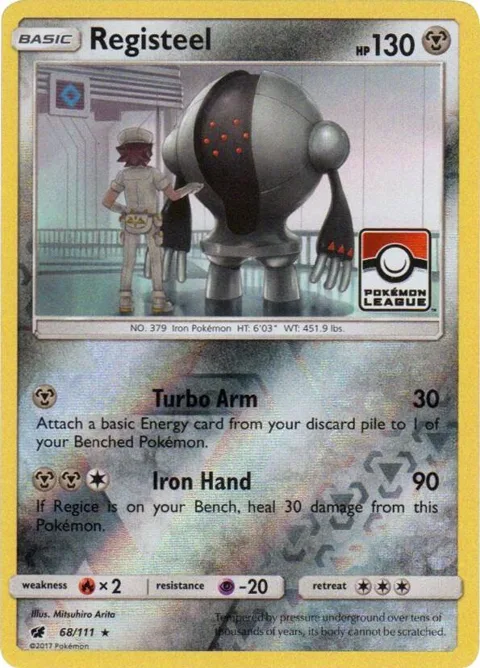 Registeel - 68/111 Pokemon League #068/111 Reverse Holofoil Pokémon card from League & Championship Cards