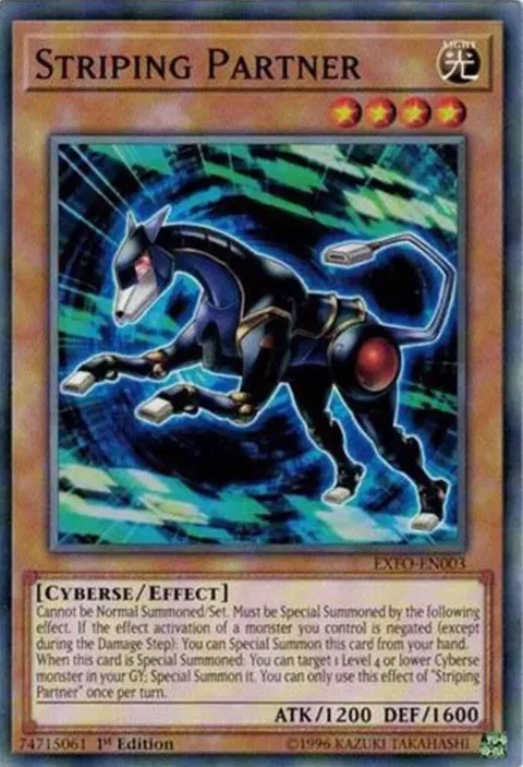 Striping Partner EXFO-EN003 Yu-Gi-Oh card from Extreme Force