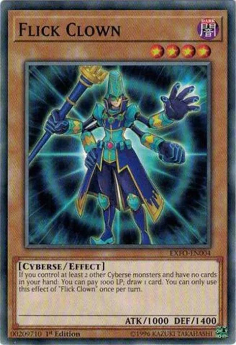 Flick Clown EXFO-EN004 Yu-Gi-Oh card from Extreme Force