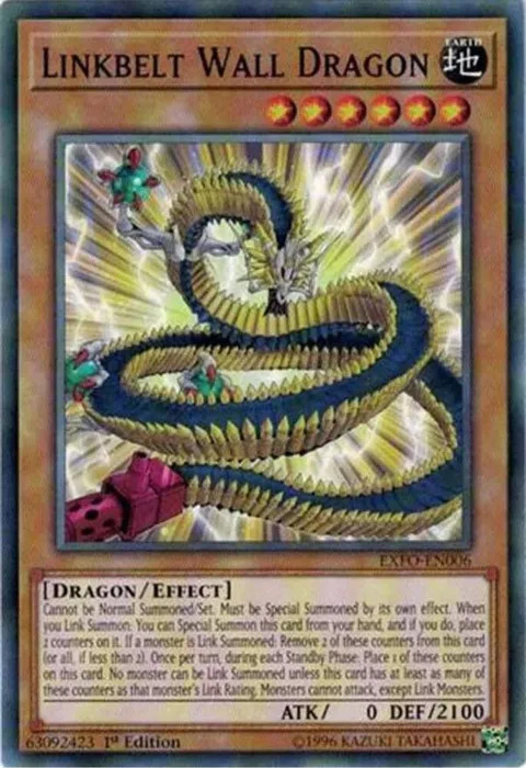 Linkbelt Wall Dragon EXFO-EN006 Yu-Gi-Oh card from Extreme Force