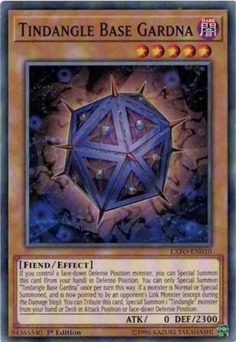 Tindangle Base Gardna EXFO-EN010 1st Edition Yu-Gi-Oh card from Extreme Force