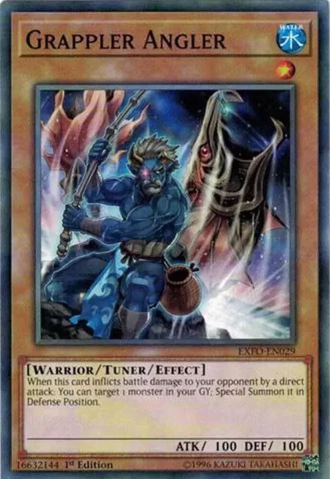 Grappler Angler EXFO-EN029 Unlimited Yu-Gi-Oh card from Extreme Force