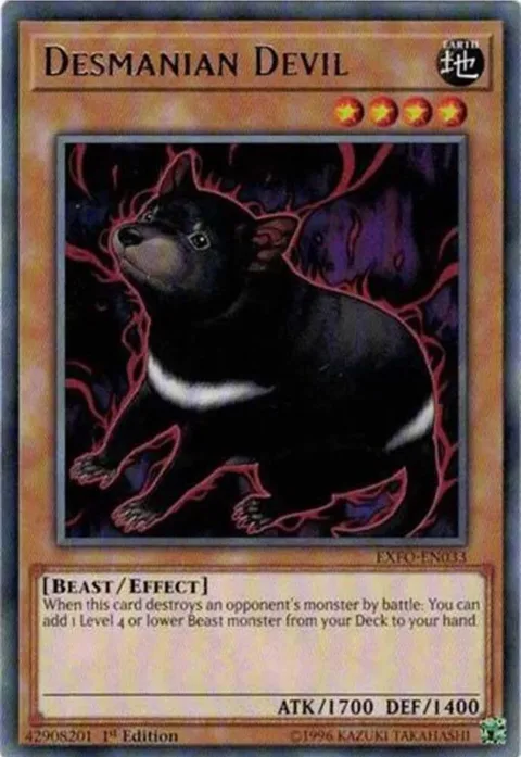 Desmanian Devil EXFO-EN033 Unlimited Yu-Gi-Oh card from Extreme Force