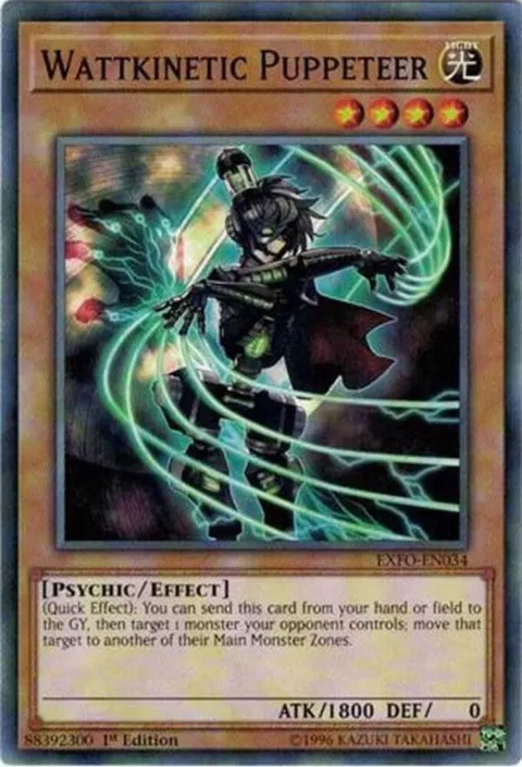 Wattkinetic Puppeteer EXFO-EN034 1st Edition Yu-Gi-Oh card from Extreme Force
