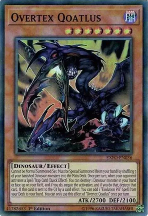 Overtex Qoatlus EXFO-EN036 Unlimited Yu-Gi-Oh card from Extreme Force