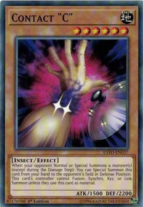 Contact "C" EXFO-EN037 1st Edition Yu-Gi-Oh card from Extreme Force