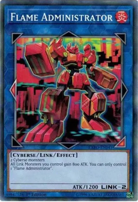 Flame Administrator EXFO-EN041 Yu-Gi-Oh card from Extreme Force