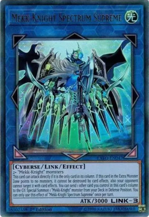 Mekk-Knight Spectrum Supreme EXFO-EN047 1st Edition Yu-Gi-Oh card from Extreme Force