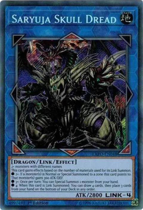 Saryuja Skull Dread EXFO-EN048 1st Edition Yu-Gi-Oh card from Extreme Force
