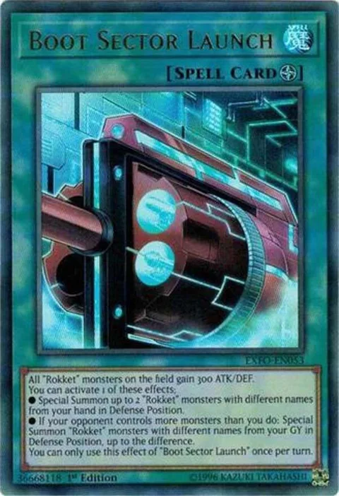 Boot Sector Launch EXFO-EN053 Unlimited Yu-Gi-Oh card from Extreme Force