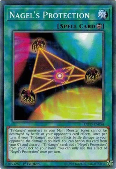 Nagel's Protection EXFO-EN054 1st Edition Yu-Gi-Oh card from Extreme Force