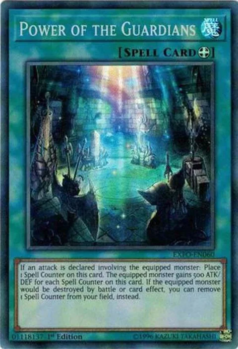Power of the Guardians EXFO-EN060 1st Edition Yu-Gi-Oh card from Extreme Force
