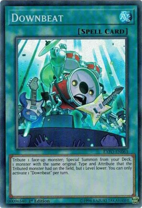 Downbeat EXFO-EN063 1st Edition Yu-Gi-Oh card from Extreme Force