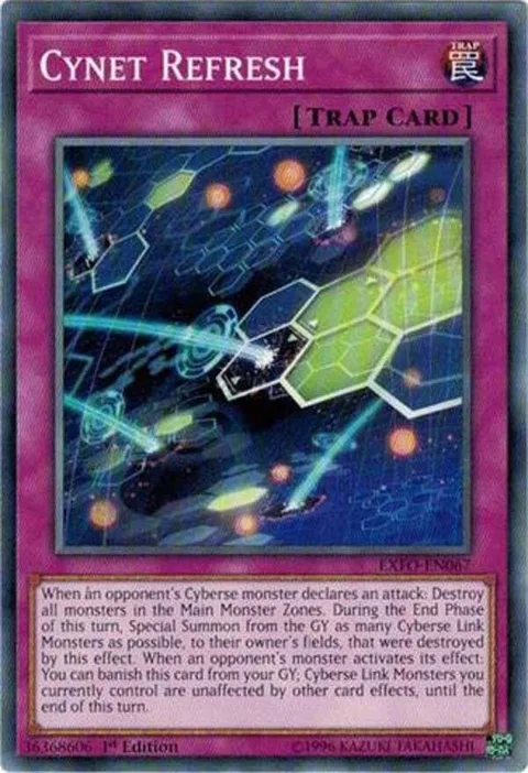 Cynet Refresh EXFO-EN067 1st Edition Yu-Gi-Oh card from Extreme Force